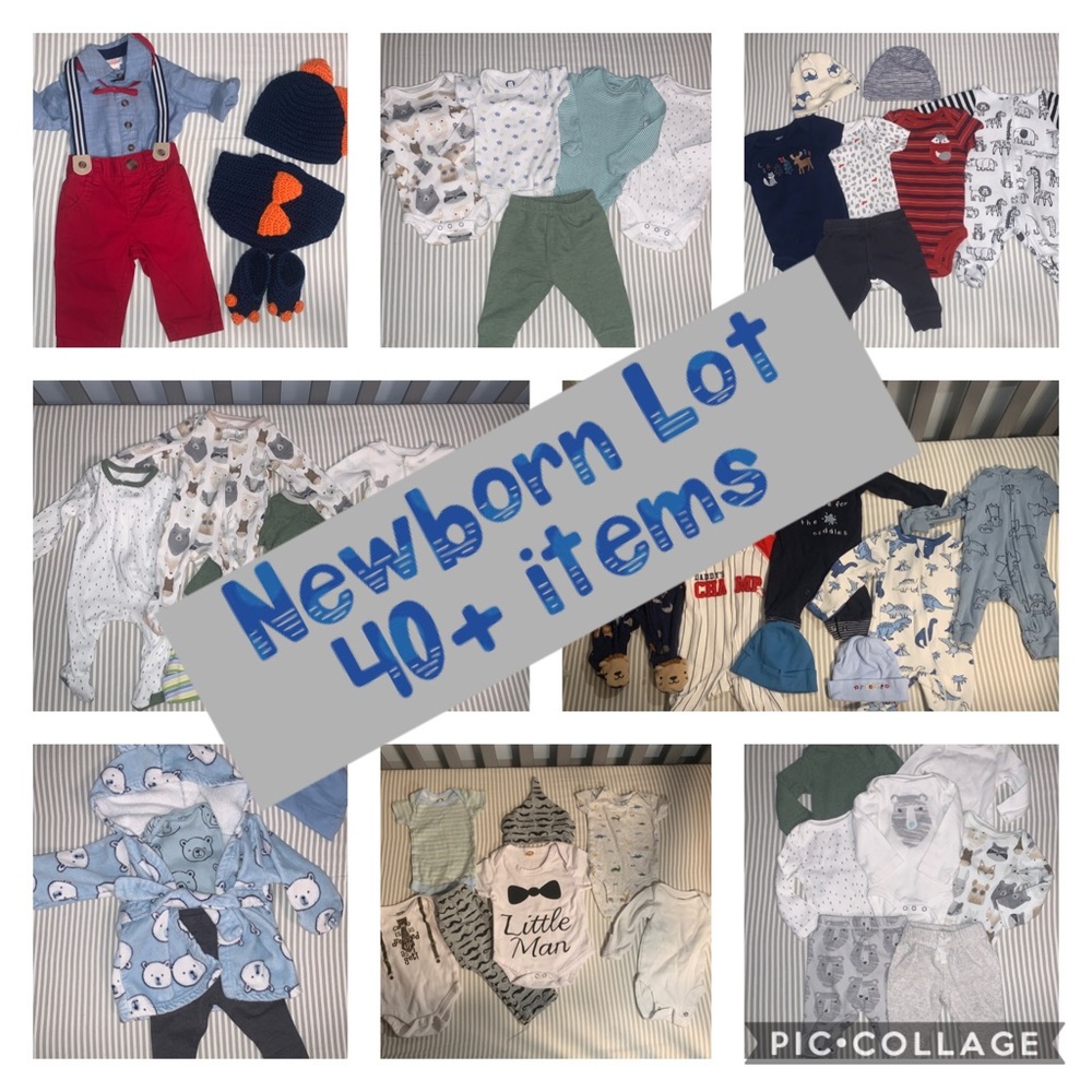 Lot of Newborn Boy Clothing